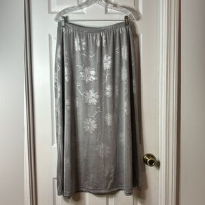 Fashion Bug Silver A-Line Skirt